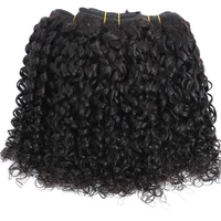 15A Pixie Curls Bundles Kinky Curly Human Hair 3/4 Bundles Deal 100% Raw Virgin Curly Hair Bundles Hair Extension Double Wefts 4