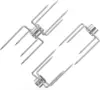 BBQ Rotisserie Fork Kit Stainless Steel Chicken Fork Durable Double-Sided Skewer Barbecue Camping Versatile Sturdy