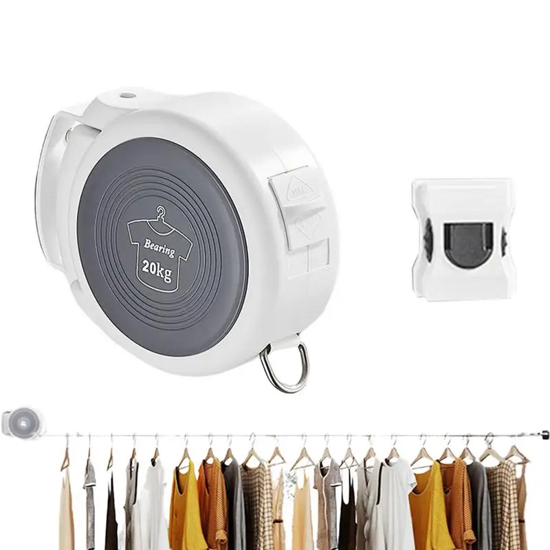

Indoor Clothesline Shower Clothes Line Heavy Duty Stainless Steel Retractable Rope Easy Installation With Wall Mount Indoor