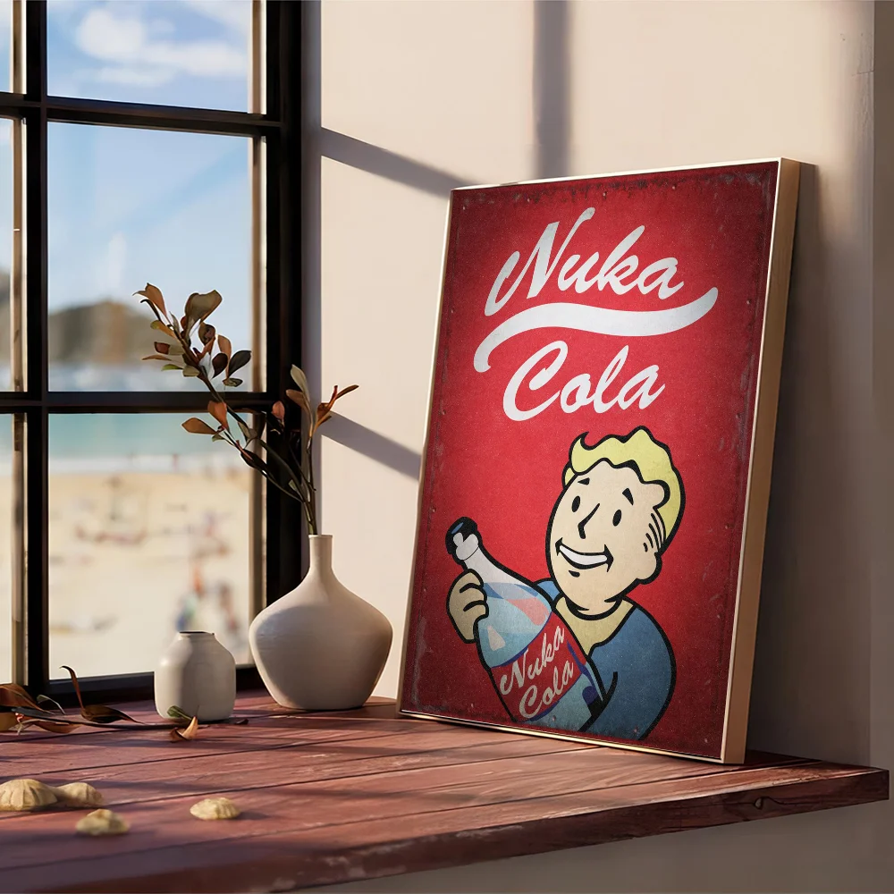 Fallout 3 4 Game Good Quality Prints And Posters Waterproof Paper Sticker Coffee House Bar Posters Wall Stickers Peckshirt