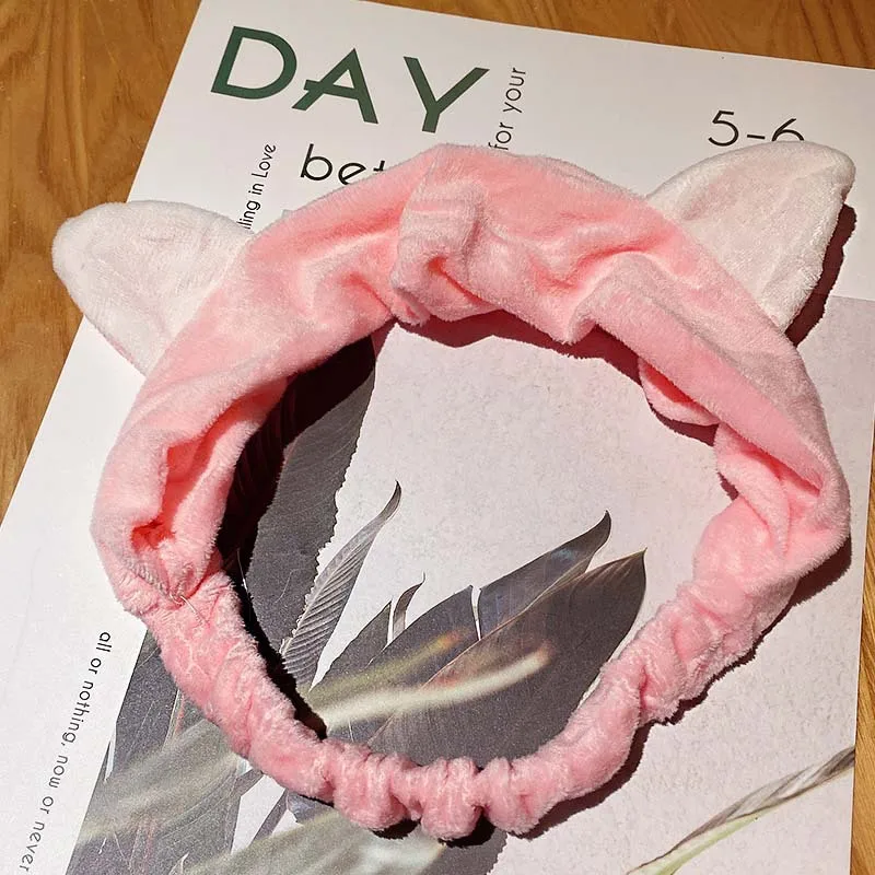 

Hair Accessories for Women Soft Warm Coral Fleece Wash Face Hair Holder Hairbands Bow Animal Headband Headbands Clip Bands Crab