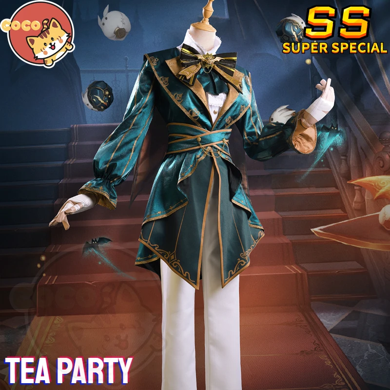 Identidade V Cosplay Traje com Peruca, Mike Morton Traje, Festa do Chá, Cos-SS