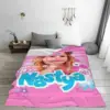 Throw Blanket Cute Like Nastya Micro Fleece Blanket Four Sizes Fashionable Portable Suitable For Sofa Nice Gift 3