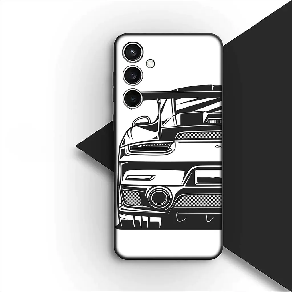 Supercar Cartoon Taillights Soft Phone Case