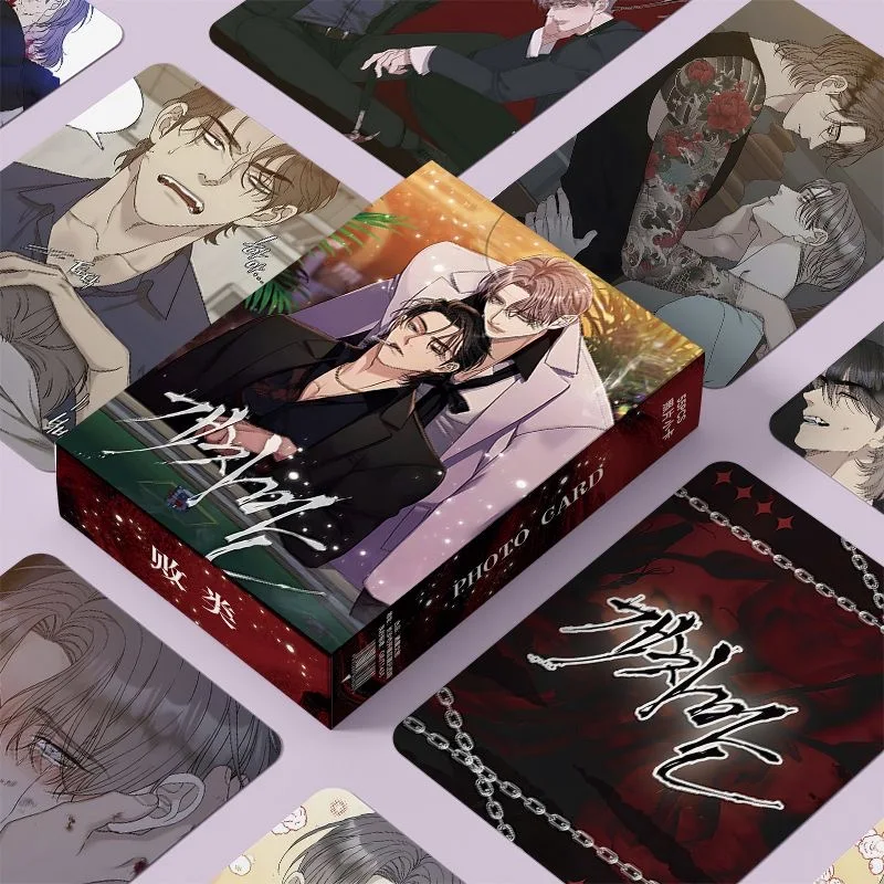 55 Pcs/Set Korean BL Manhwa Laser Lomo Card Nanmu Pilgyeon Figure 3 Inches Photo Card Cosplay Gift kpop photo cards photo cards comics photo cards manga photo cards