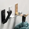 Folding Hook Wall-Mounted Foldable Hanging Hook Household Bathroom Kitchen Supplies Storage Multi-Function Towel Coat Hooks 5