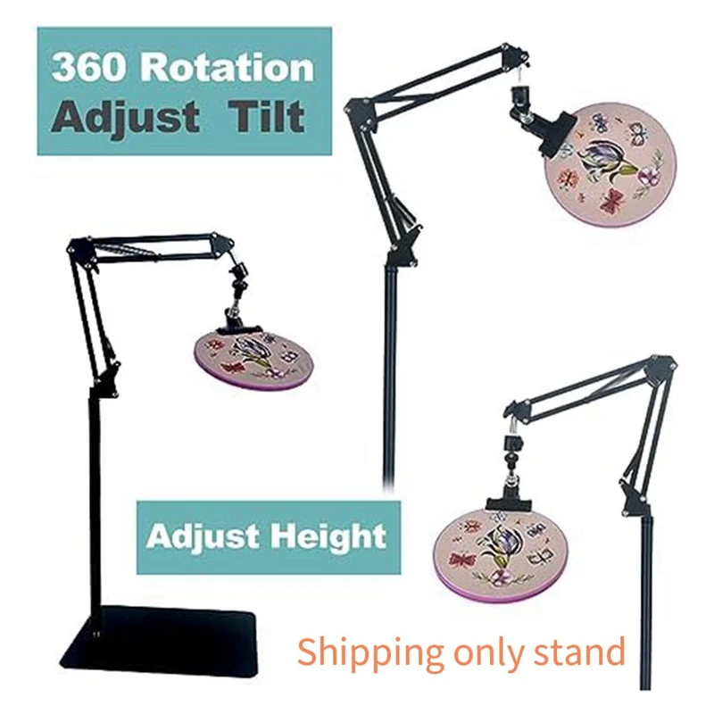 Embroidery Hoop Holder Lap Stand Crossstitch Holder Stand Metal For Embroidery Hoops