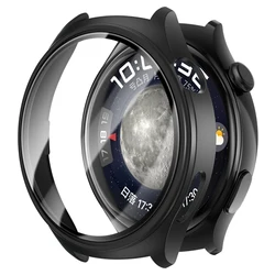 Premium Tempered Glass Screen Protector with Full Coverage Bumper for Huawei Watch 4 46mm (Black)