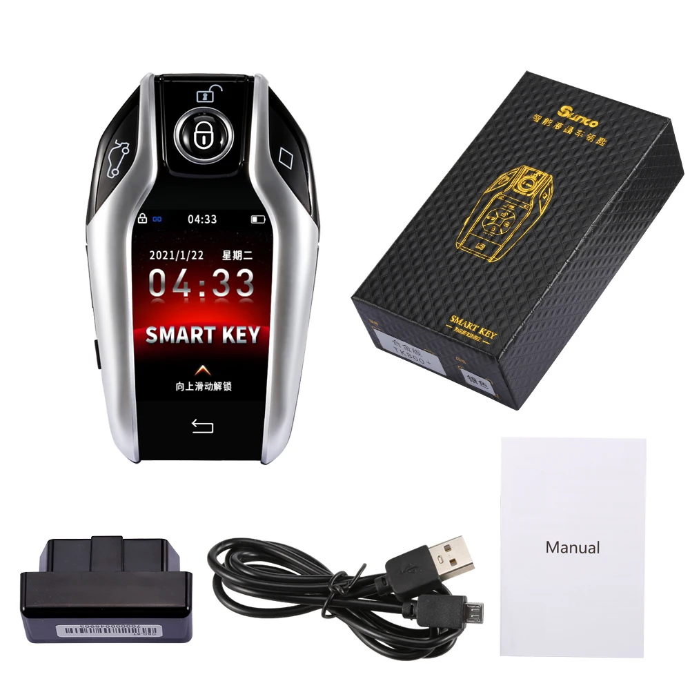 Car Remote Key Car Key Modified Multi-language TK800 Smart Remote Car Key LCD Screen Display Keyless-go for BMW/Benz/Audi/Ford/Toyota/Hyundai/Porsche
