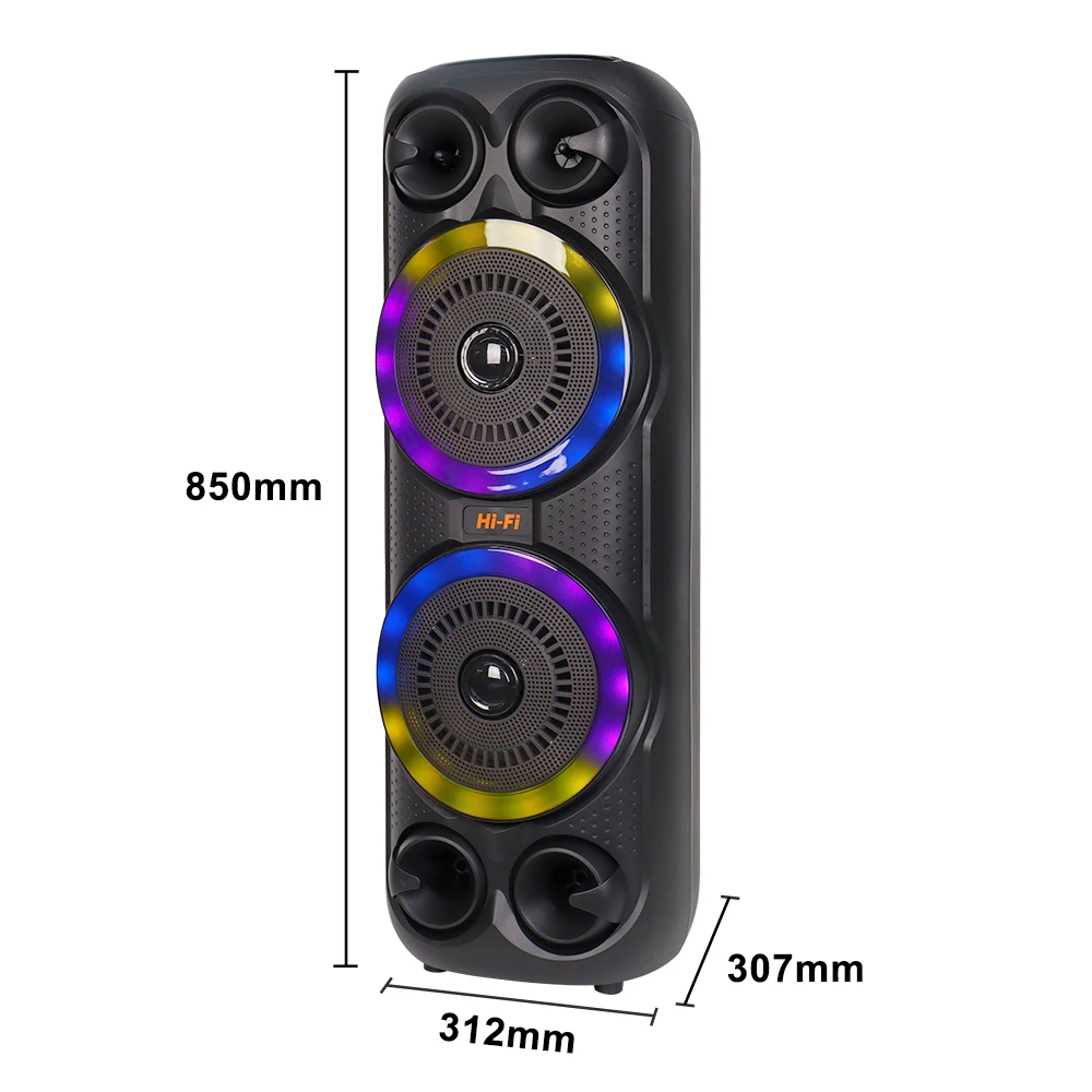 ZQS8252 Partybox Portable Outdoor Karoke Speaker Plastic Active