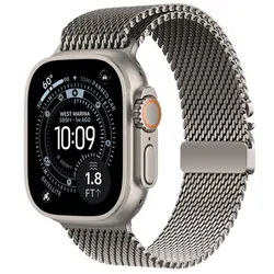 Titanium Milanese Loop Watch Band, Premium Strap Bracelet - Series SE 3 44MM (Titanium color)