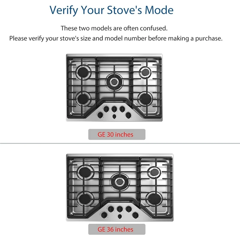 Stove Cover 0.4MM Thickness Reusable Stove Burner Covers For 36 Inch GE Gas Range Model JGP5036 PGP7036 PGP9036 CGP5036