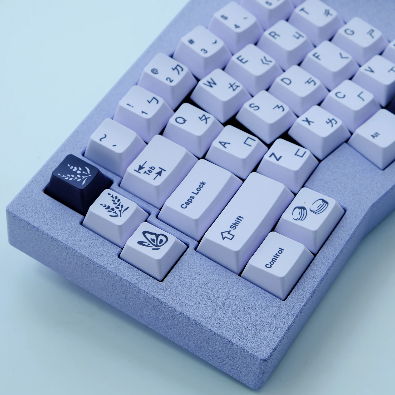 168 Teclas Inglês GMK Lavender Keycaps Cereja
