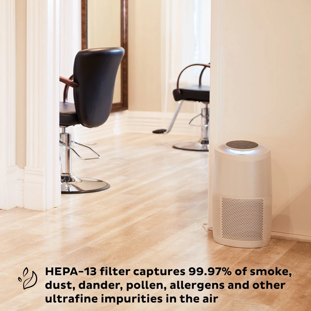 Air Purifier with Multiple Quiet Fan Speeds, Clean Air Coverage up to 1140 sqft, Removes 99% of Dust, Smoke, Odors, Pollen & Pet