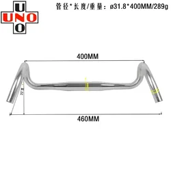 Ultralight Flared Gravel Bike Handlebar 31.8mm - Multiple Size Options Available (Silver 400MM)