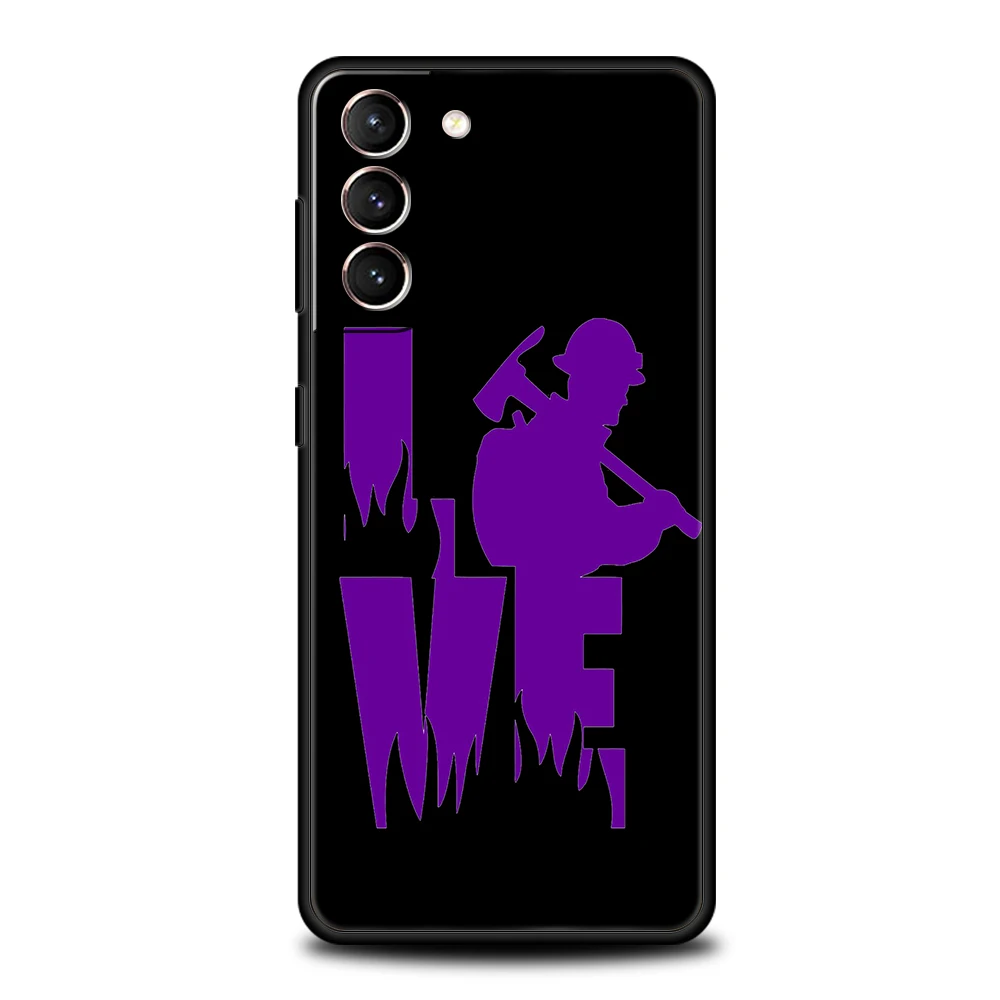 Fireman Firefighter Soft TPU Phone Case Cover