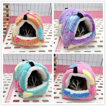 Cute Hamster House Winter Thickening Warm Soft Beds