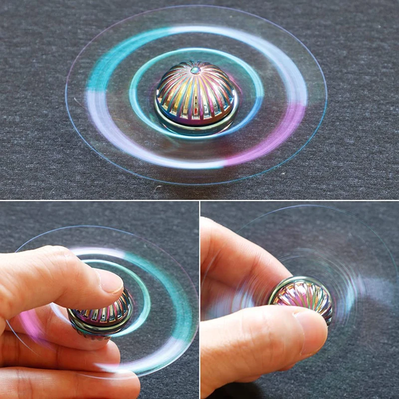 New Fidget Pad Decompression Handle Finger Gyro Fingertip Game Novelty Toy  Spinning Top Anti Stress Relief Fidget Spinner Toy - Fidget Spinner -  AliExpress