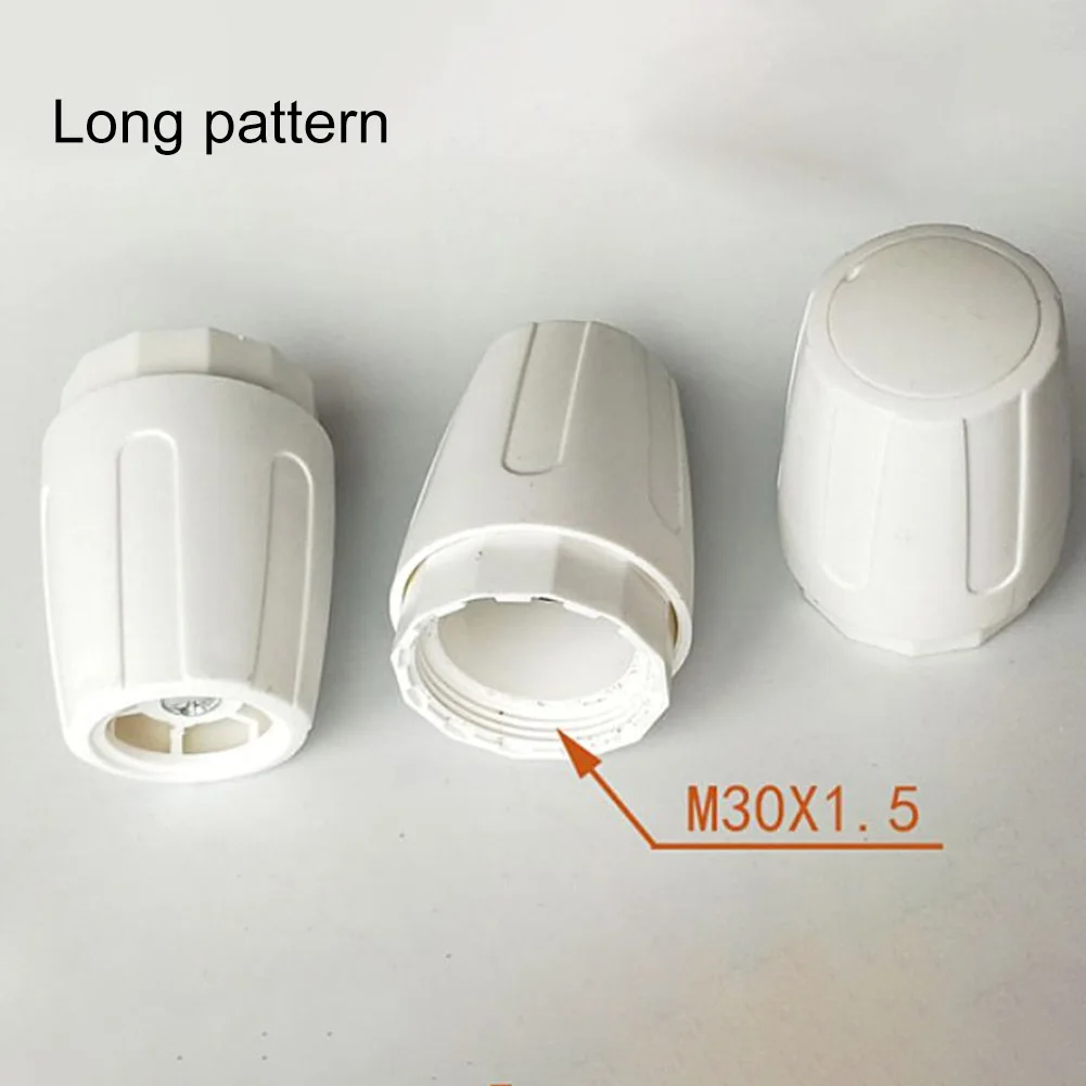 Description Picture 4 of item4Pcs M30x1.5 Radiator Valve Cap Replacement Floor Heating Manifold Hand Wheel Switch Accessories White Plastic Radiator Cap