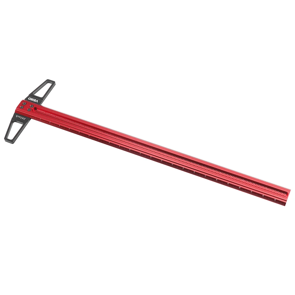 12-30 inch Woodworking High-precision Line Scribe T-type Ruler Hole Scribing Ruler Stainless Mark Line Gauge Measuring Tools