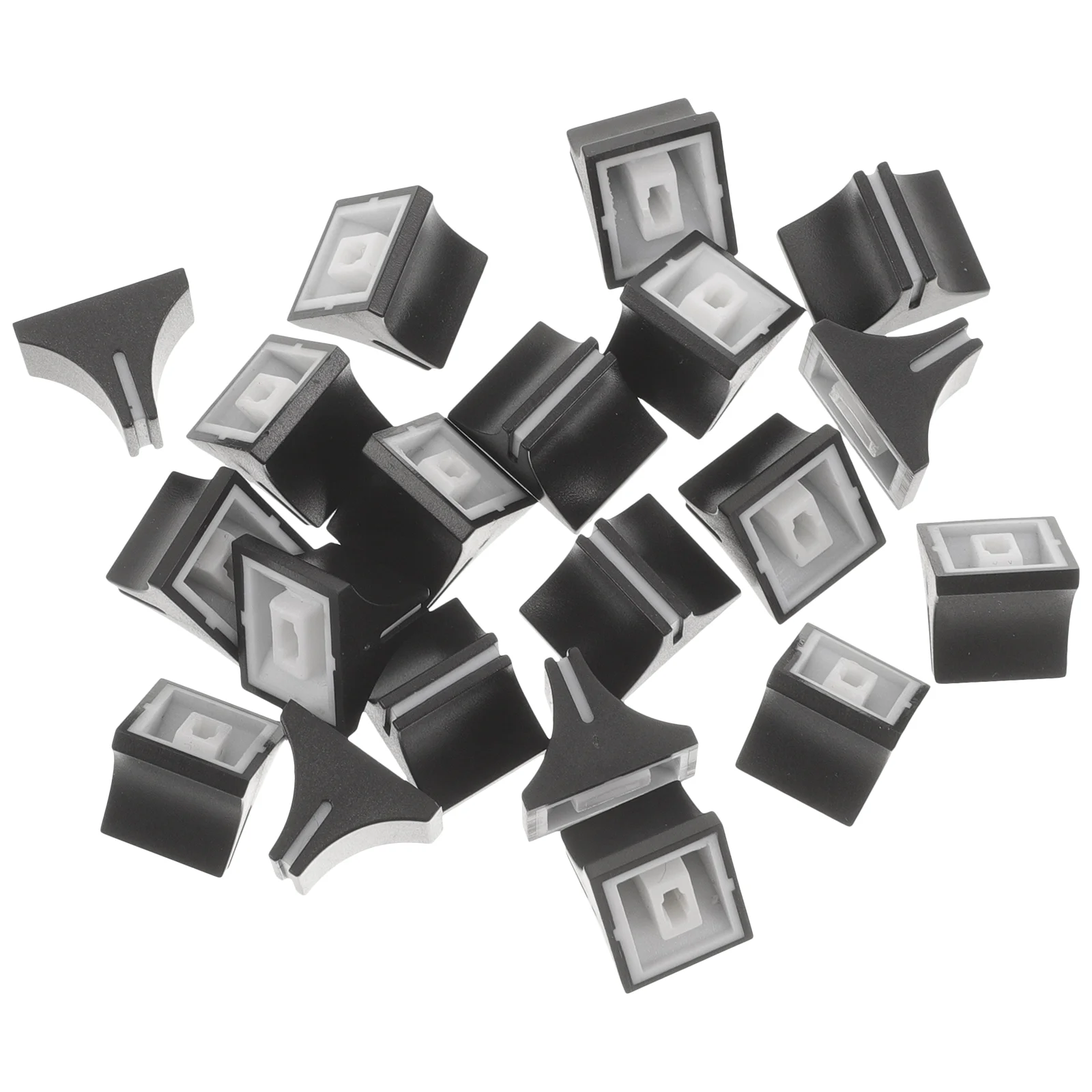 

20 Pcs Sound Card Mixer Push-pull Cap Keycaps Plastic Console Slider Fader Knob