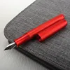 Premium Business Office Mini Short Black Fountain Pen Extra Fine 0.38mm Nib Writing Luxury Pen 5