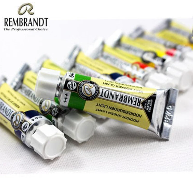 Talens REMBRANDT 아티스트 수채화 페인트, 5ml 튜브 마스터, 전문 그림, 일러스트 미술 용품, 학생 용품