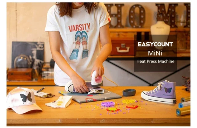 Portable Heat Press Machine T-Shirt Printing Easy Heating Transfer Press  Iron Machines for Clothes Bags Hats Pads Blanket #R20 - AliExpress