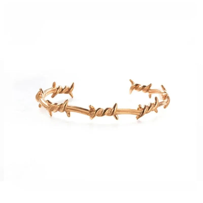 Fashion Bracelet Classic Punk Hoop Engraved Rune Curse For Men
