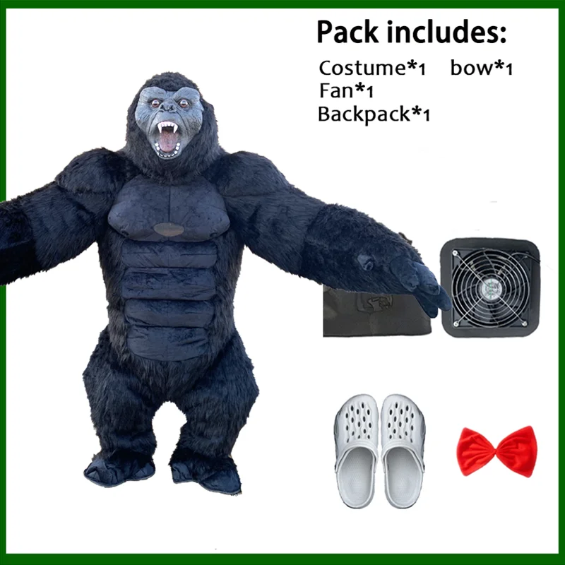 thumbnail image 1 of Disfraz inflable de oso polar gigante, disfraz de mascota de oso polar divertido para fiesta de disfraces de cosplay, disfraz de mascota inflable de peluche, 1 of 5