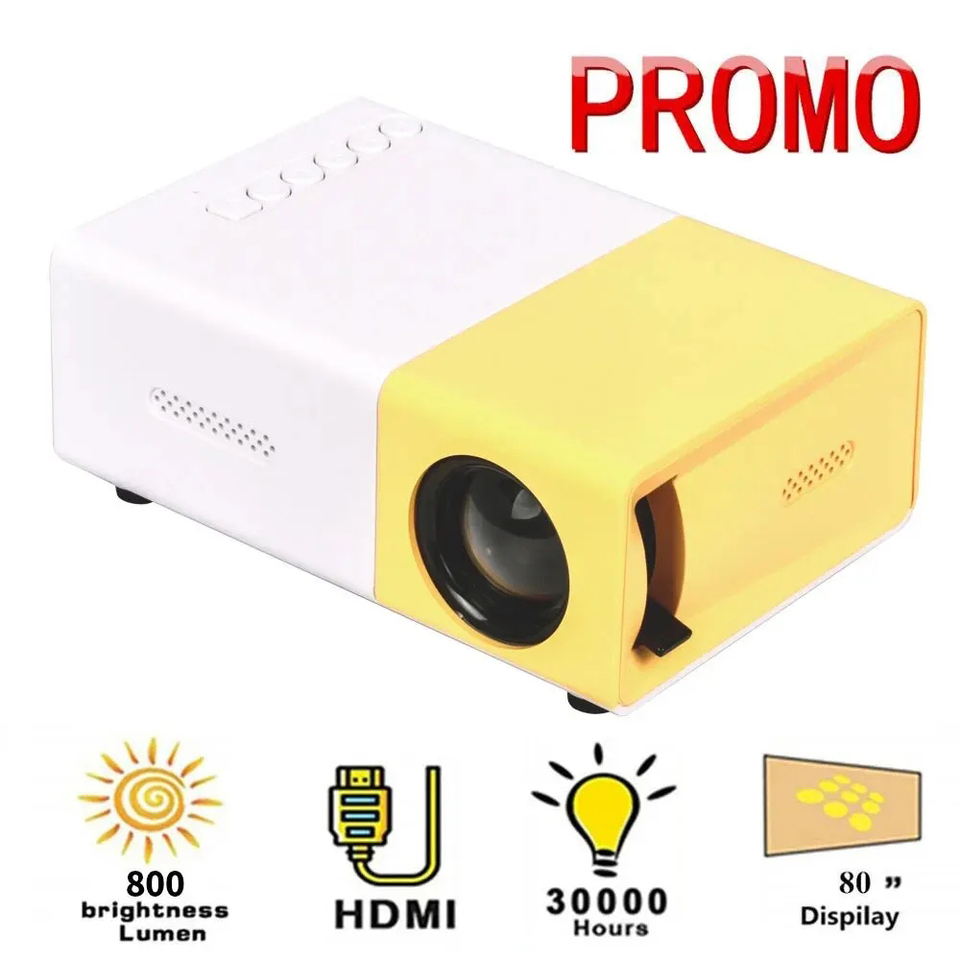 Projector LED Projector 1080P HDMI-compatible USB Audio yg300 Upgraded Version Home Media Player Projector