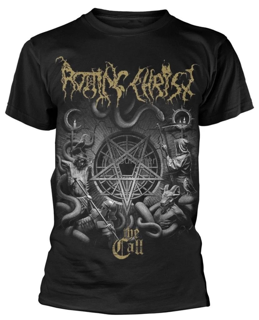 

Rotting Christ The Call T-Shirt New Official! Gift Print T-Shirtmens Tee Shirtsnew Arrival Teest Shirt Printing