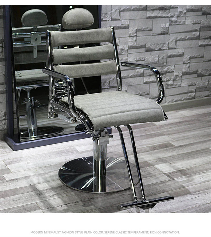 Beleza criativa salão cadeira barbeiro cadeiras encosto poltrona barbearia  cadeira corte cabelo fezes de beleza doméstica U - AliExpress