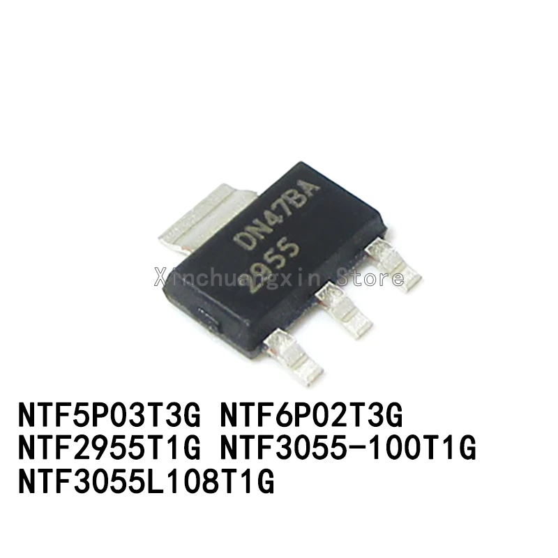 SOT-223 MOSFET, NTF2955T1G, 2955 NTF3055-100T1G, 3055, 5P03, NTF5P03T3G, F6P02, NTF6P02T3G, 5 개