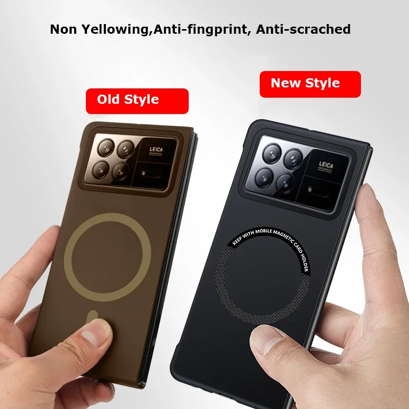 Matte Frameless Ultra Thin Magnetic Shockproof Back Cover Shell with Metal Ring