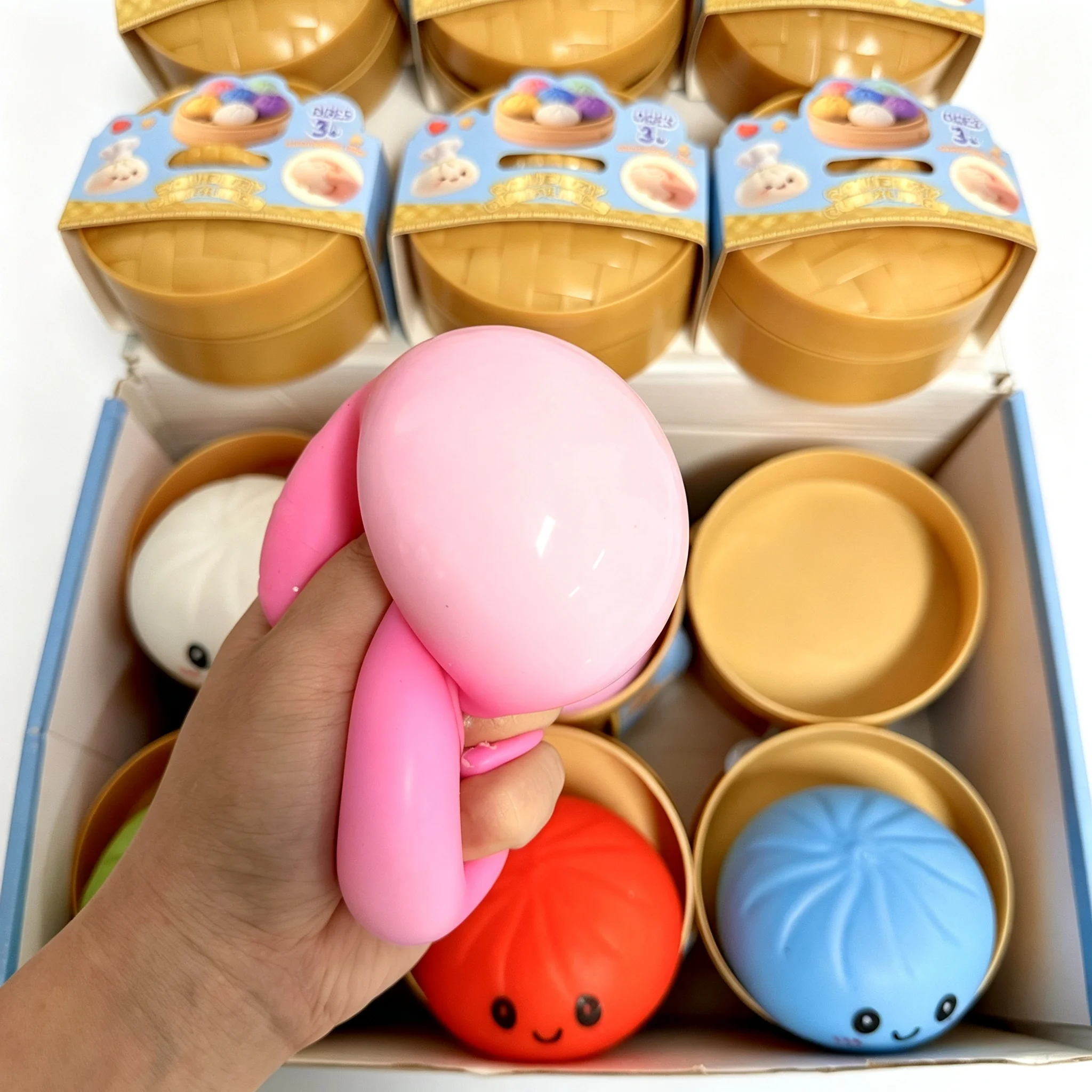 Vibrant Dumpling Squishy Toy for Stress and Anxiety Relief