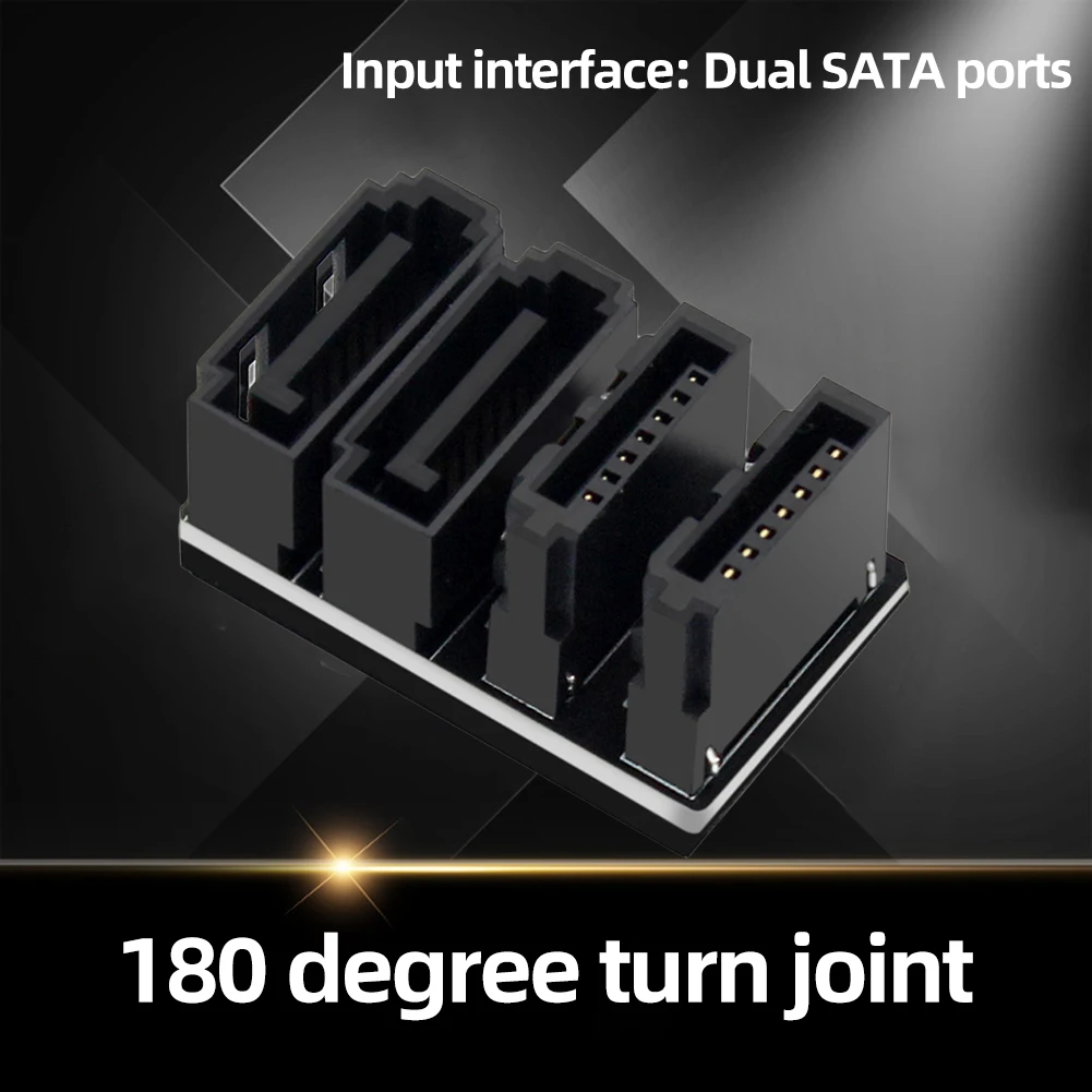 2 SATA 7-контактный адаптер конвертер Plug and Play 90/180 градусов SATA адаптер под углом SATA 7-контактный адаптер для материнской платы и настольного компьютера