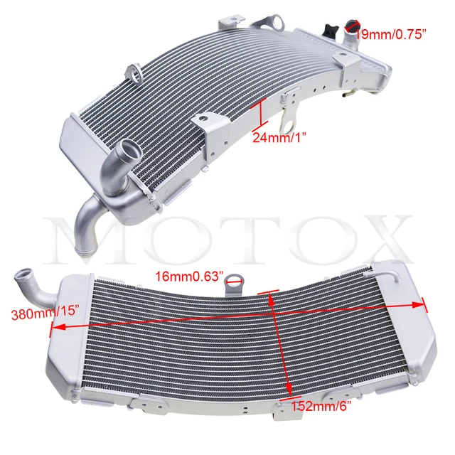 Radiatore In Alluminio Per Yamaha T-Max 530 2012-2016 - Raffreddamento Efficiente - Foto 3