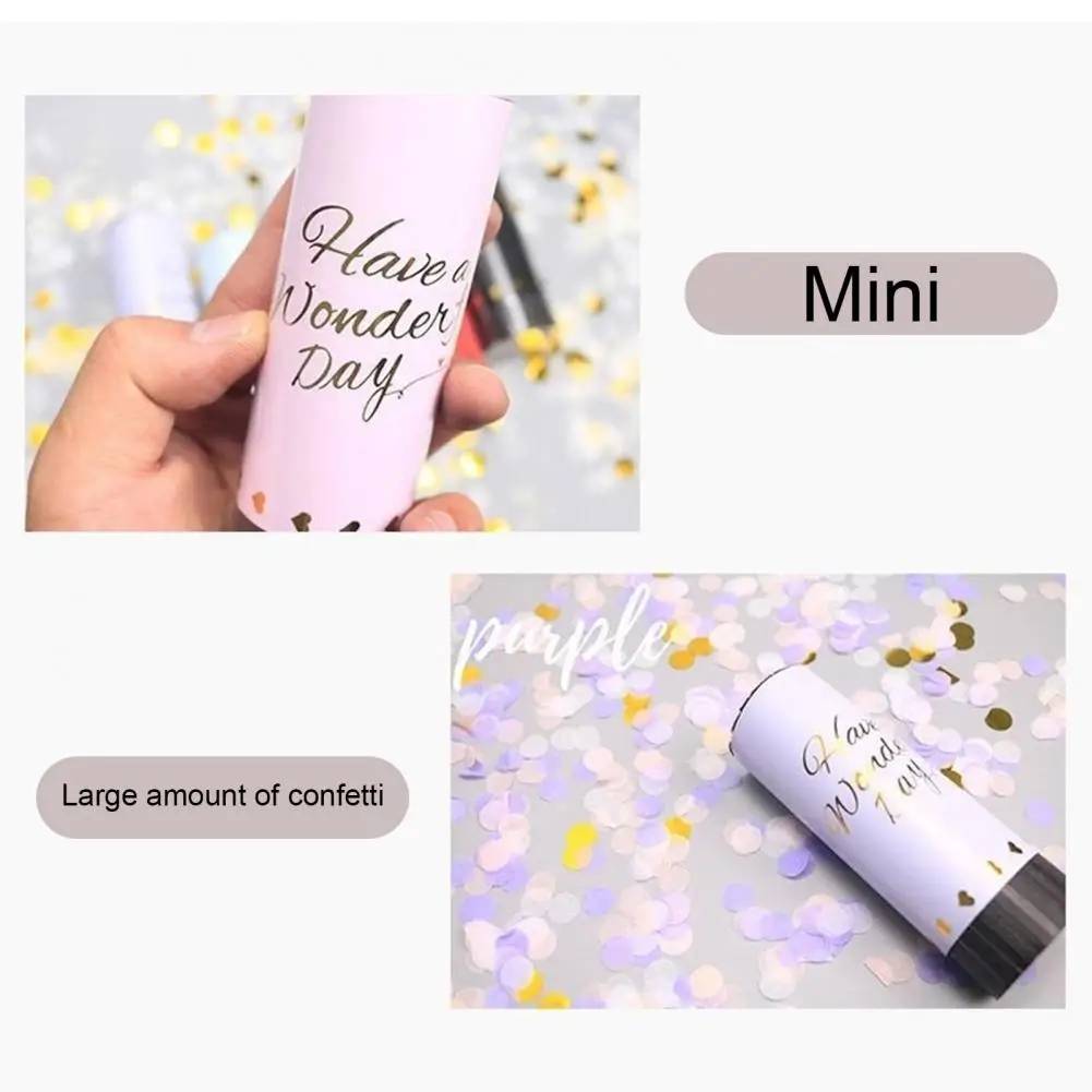 Festive Confetti Cannon Air Compressed Poppers Bridal Wedding Confetti Tube Birthday Party Christmas Decor Supplies