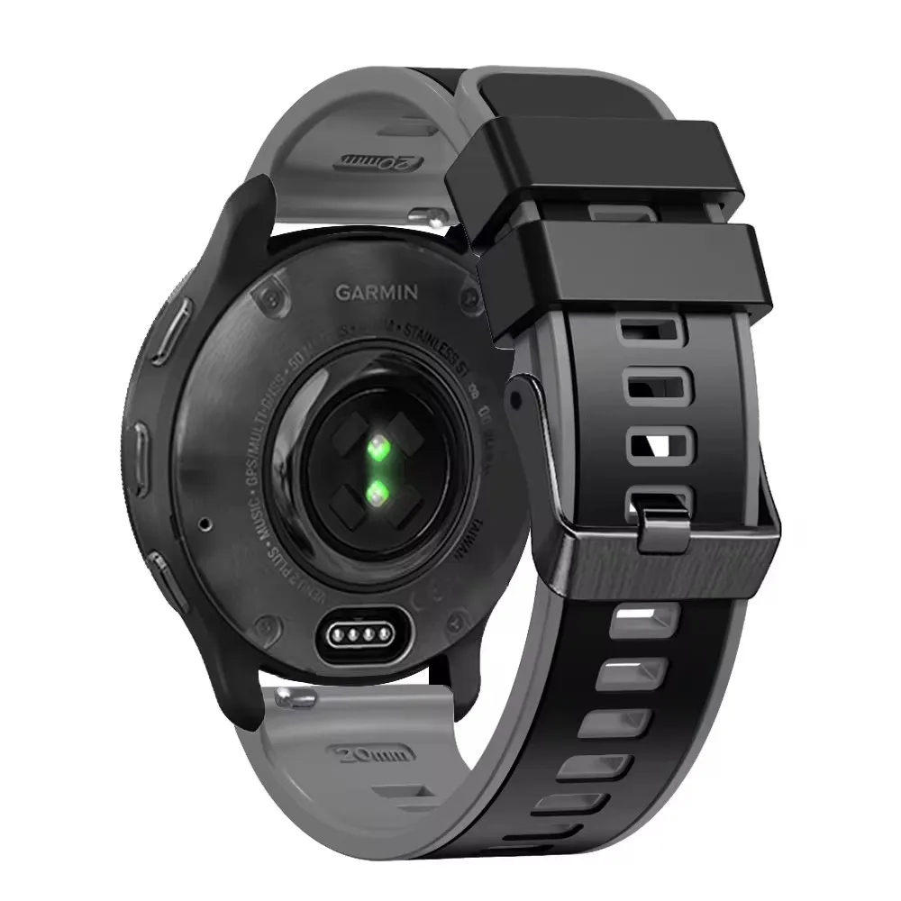 Silicone Replacement Watchband - 22mm Adjustable Strap