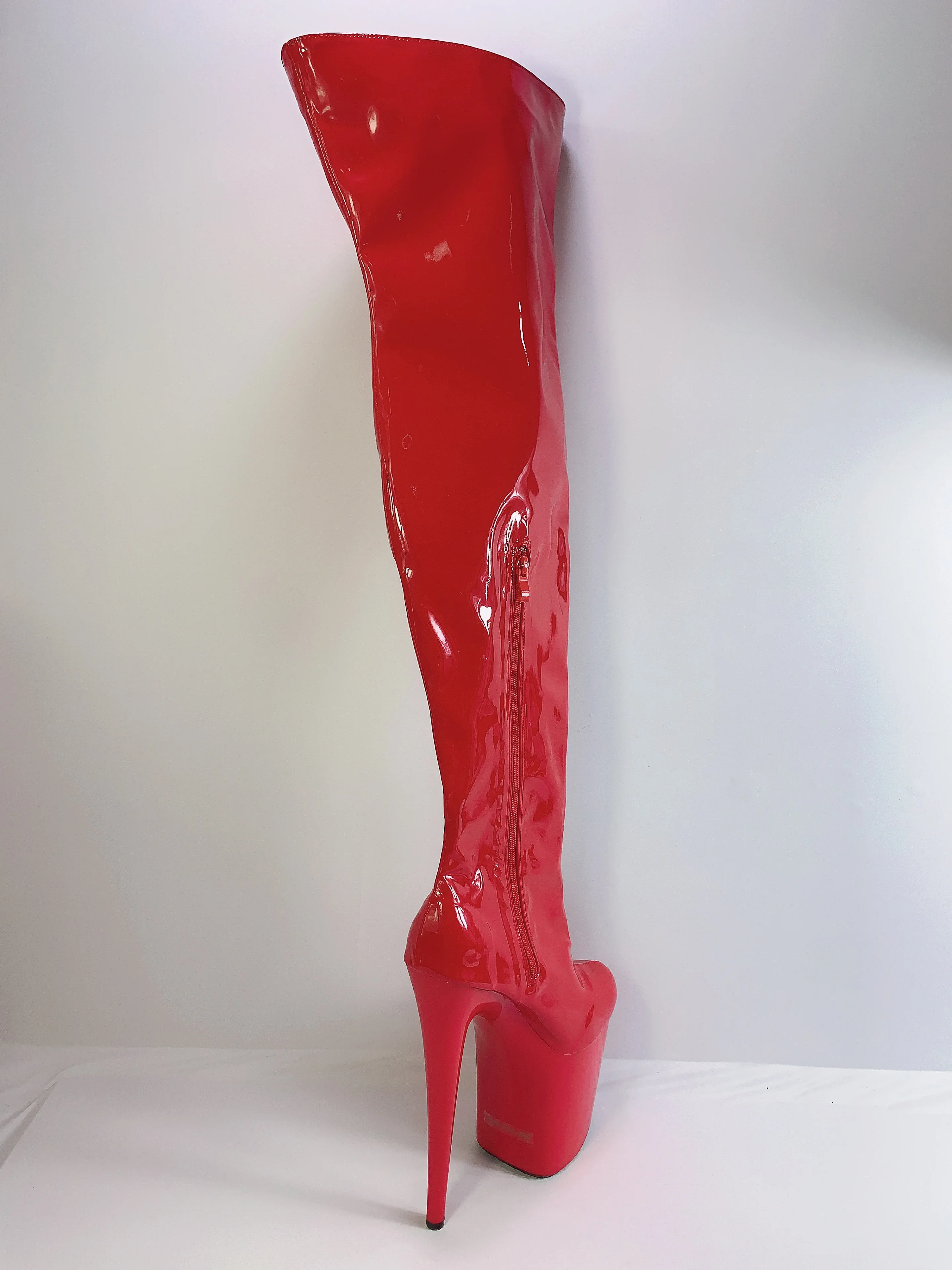 New high boots to the thigh, spring and autumn 20 cm high heels sexy stage show runway use knee super boots