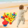 25Pcs Kids Sand And Water Activity Table Sensory Play Table Kids with Accessories For Outdoor Beach Pirate Ship Child Play Table 2