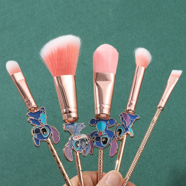 Disney Pinceaux Maquillages Stitch - Set Pinceaux Maquillage Yeux et Blush  Coffret Cadeau Femme Fille Ado Lilo et Stitch (Rose)