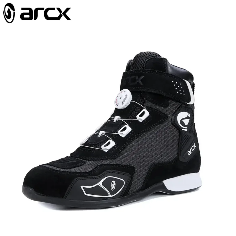 ARCX Motorcycle Protective Boots Men's Shoes Summer Breathable Knob Adjustment Design Anti-fall Durable Riding Equipment motorcycle shoes motorcycle boots