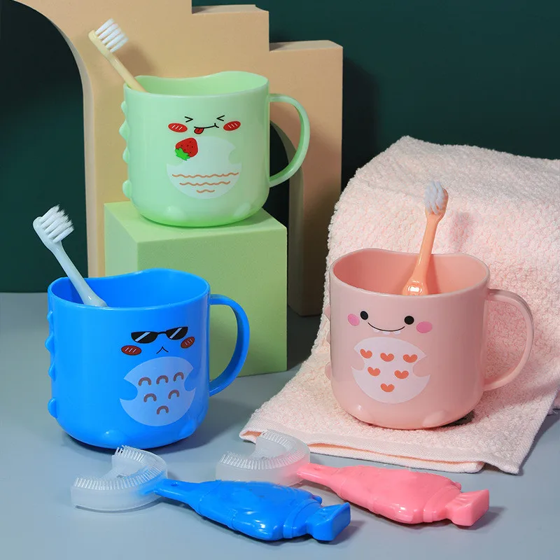 Cartoon Cute Dinosaur Toothbrush Cup Kids Toothbrush Cup Children Mouthwash  Cup Vaso Cepillo Dientes Baño Accesorios Baño 양치컵 - AliExpress