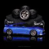 Chika 1/64 Nabes X Chika Rays TE37SL Modified wheels 10.5mm 9.7mm 8.9mm 8.5mm attitude wheels alloy car model 2