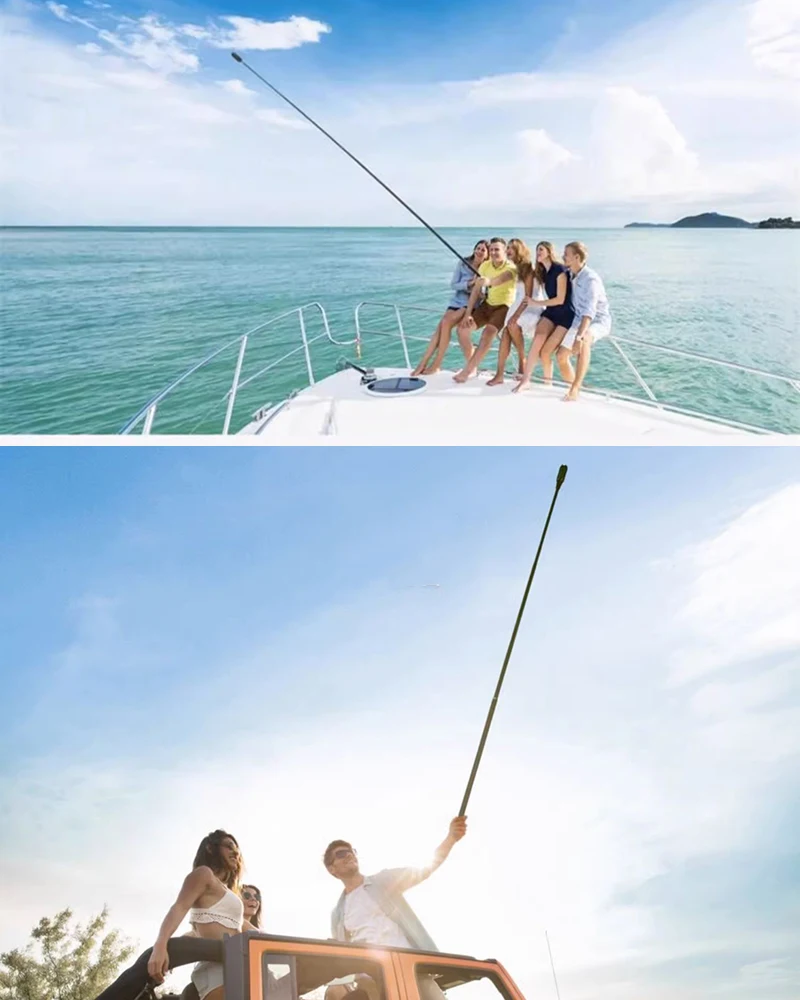 Description Picture 5 of item2in1 Holder 1.5M Carbon Fiber Selfie Stick Monopod Metal Tripod for DJI Pocket 3 /gopro Hero /insta360/DJI Action 4 3 2 1 Camera