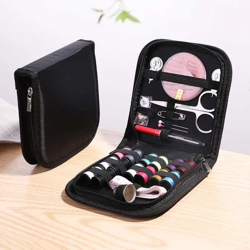 1pc/28 piece/set Portable Household Sewing Kit Box DIY Embroidery Handwork Tool Needles Thread Scissor Set Home Supplies Travel