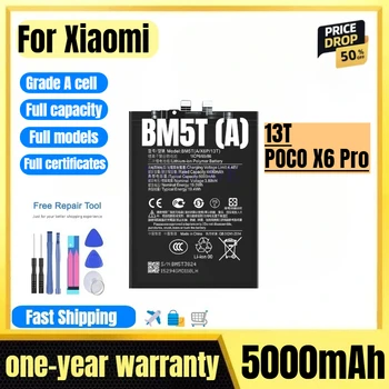 Batteria BM5T (A) per Xiaomi 13T/POCO X6 Pro, Alta Qualità e Capacità, Ricambio di Grado A con Strumenti