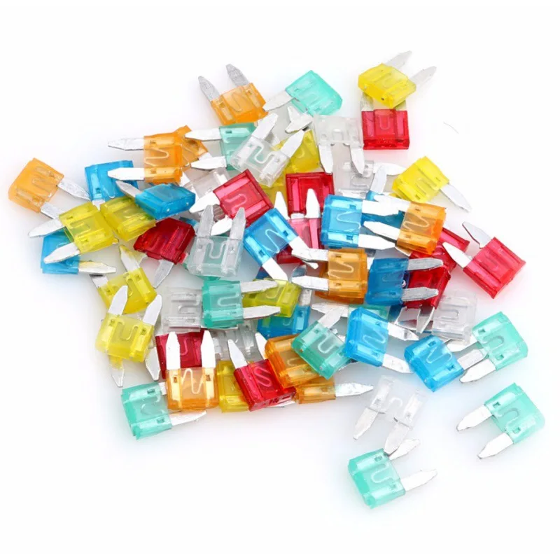 60Pcs/120Pcs Car Fuses Assortment Kit,Blade-Type Automotive Fuses Mini Size Replacement For Car/Motorcycle,Fuse Puller car fuses kit